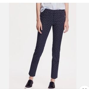 Old Navy Women's Navy & White Pixie Ditsy Ankle Pants